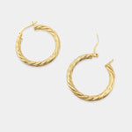 Textured Hoop Earrings